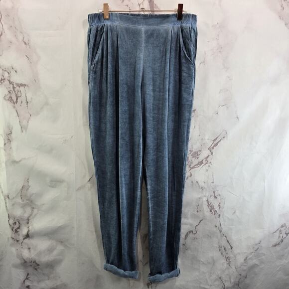 Anthropologie Pants Womens Light Small Blue High Rise Pull On Blouson Tina Jo - Picture 1 of 12